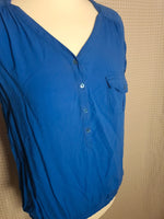 Blouse bleu Camaïeu