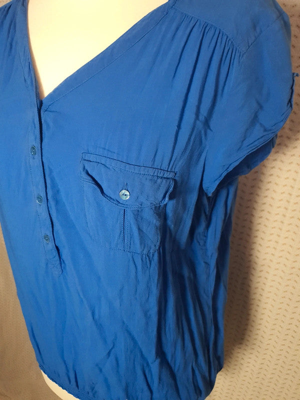 Blouse bleu Camaïeu