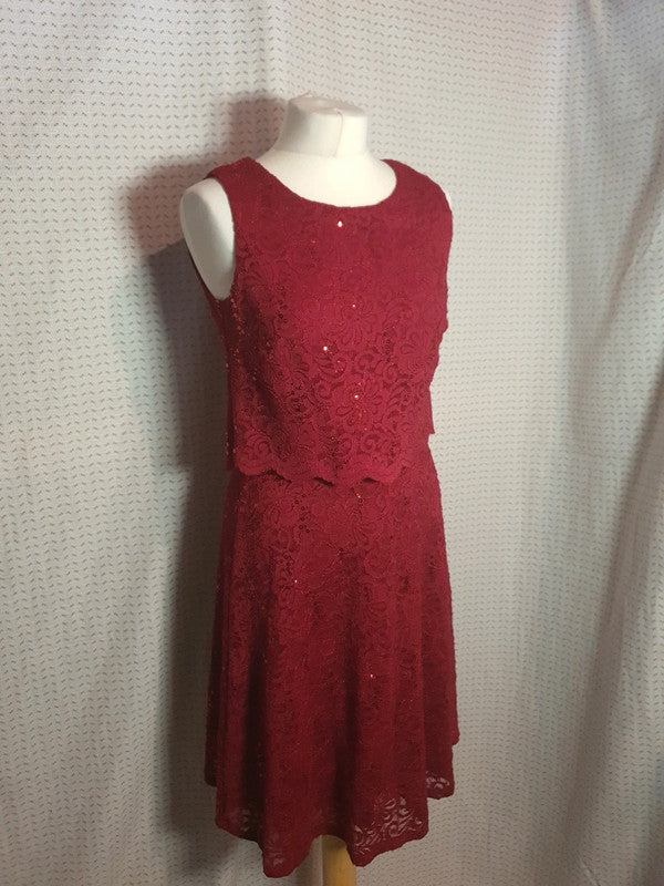 Robe rouge Bordeaux Yessica (M)