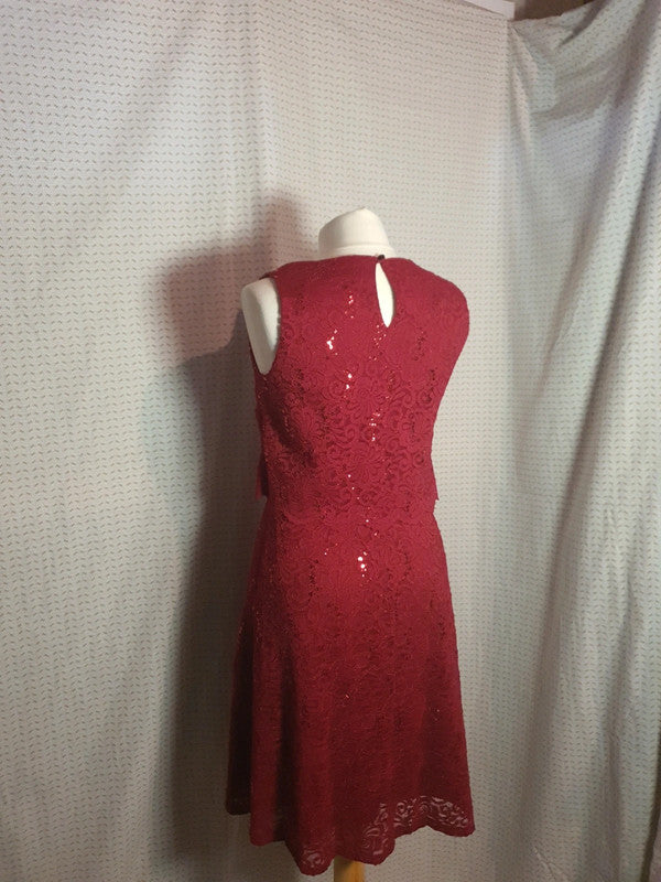 Robe rouge Bordeaux Yessica (M)