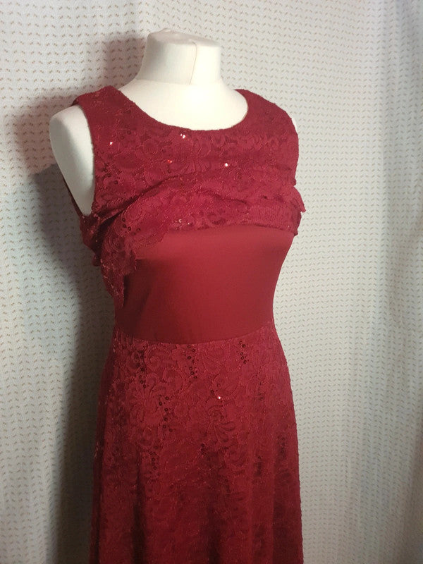 Robe rouge Bordeaux Yessica (M)