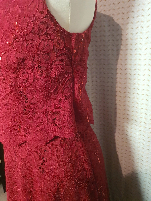 Robe rouge Bordeaux Yessica (M)