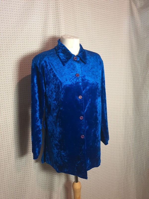 Chemise bleu brillant