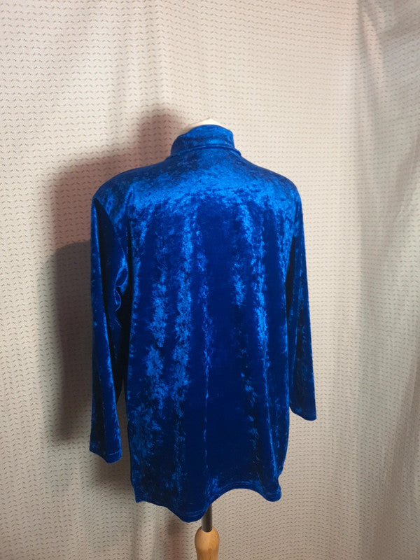 Chemise bleu brillant