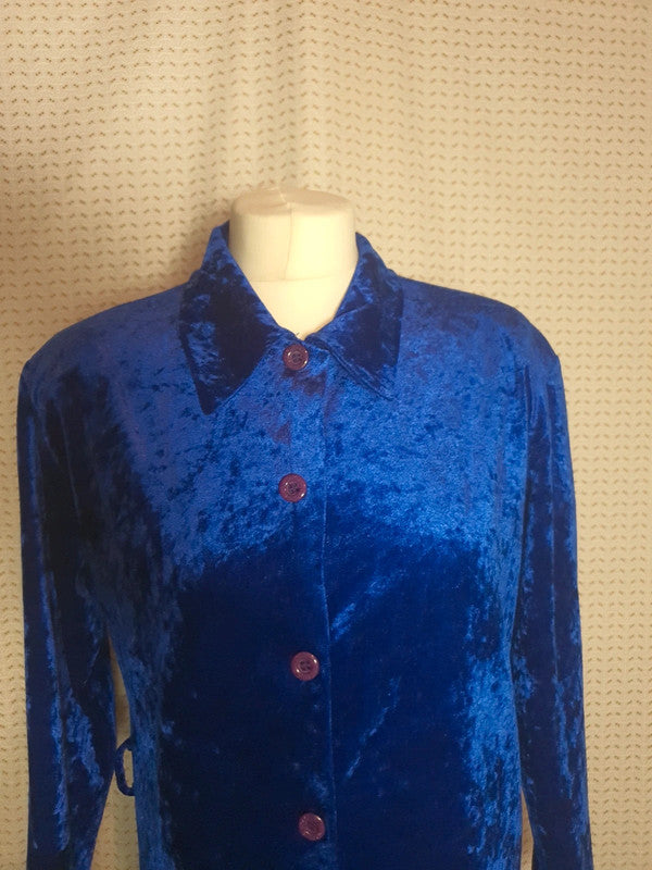 Chemise bleu brillant