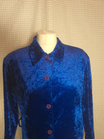 Chemise bleu brillant