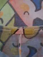 T-Shirt chat multicolores