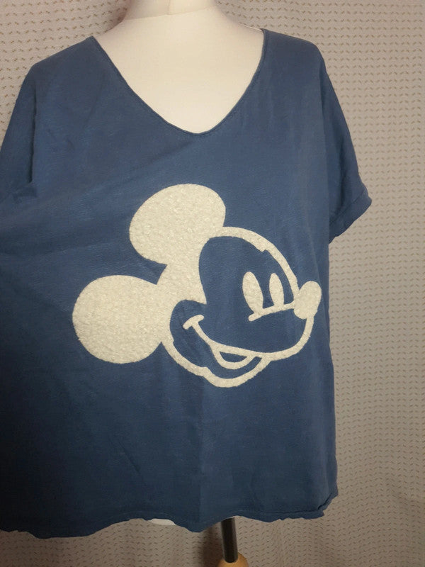 T-Shirt bleu Mickey Andromede