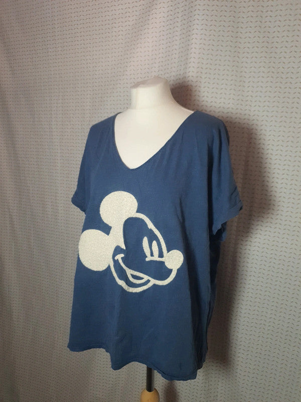 T-Shirt bleu Mickey Andromede