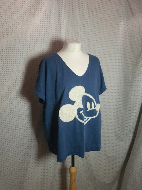 T-Shirt bleu Mickey Andromede