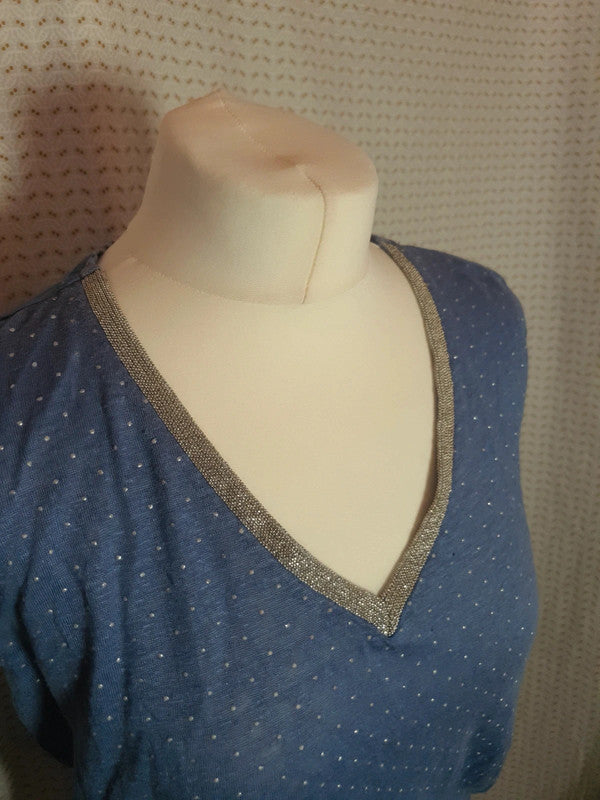 T-Shirt bleu Le Temps des Cerises