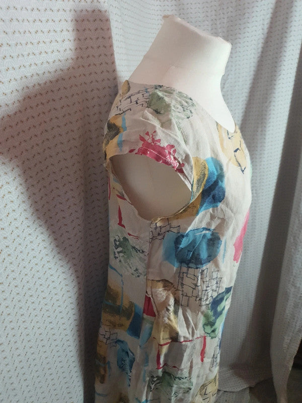 Robe multicolores La compagnie du lin T-40