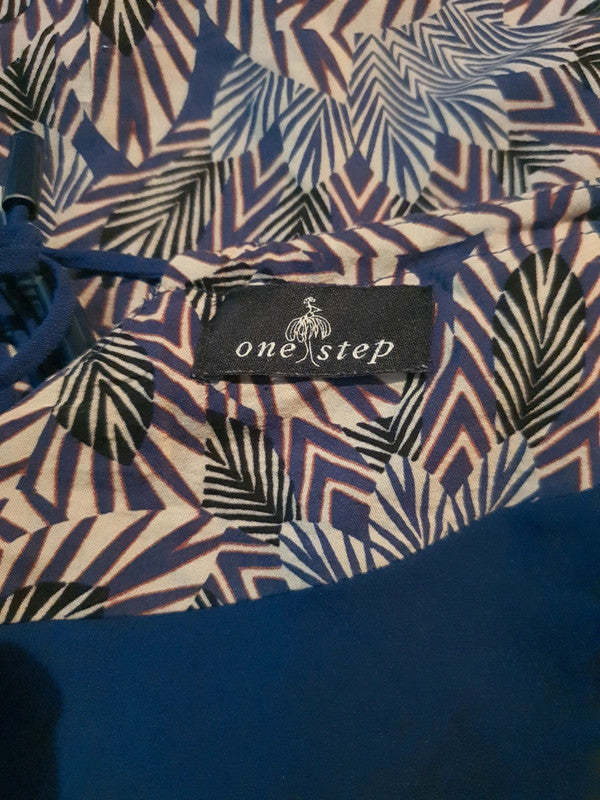 Robe bleu feuillus One Step