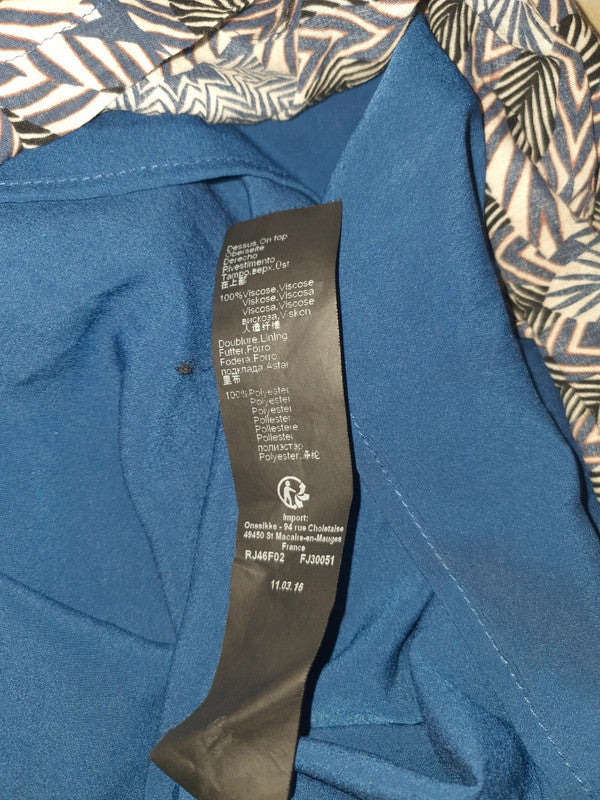 Robe bleu feuillus One Step