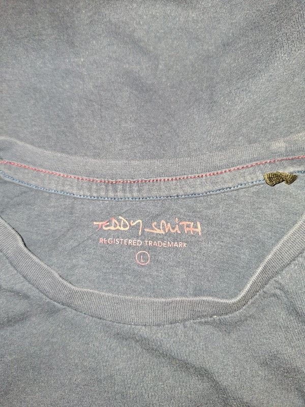 T-shirt bleu Teddy Smith Taille L
