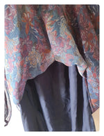 Tunique fleurie et violette