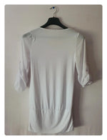 Blouse blanche avec manches réglable