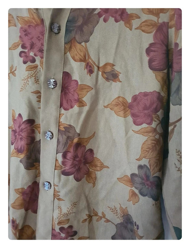 Chemise ancienne fleurie