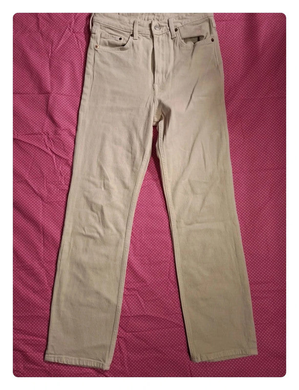 Jeans créme H&M Taille XS