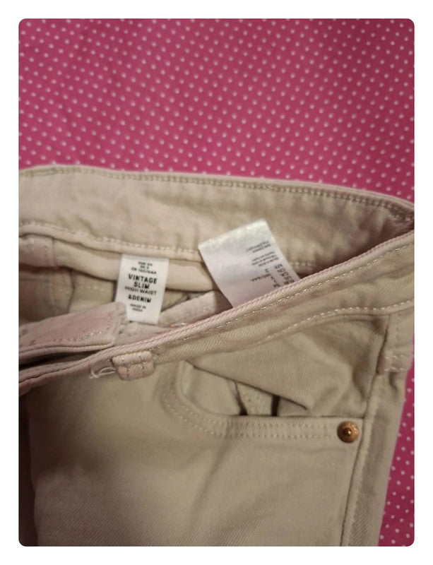 Jeans créme H&M Taille XS