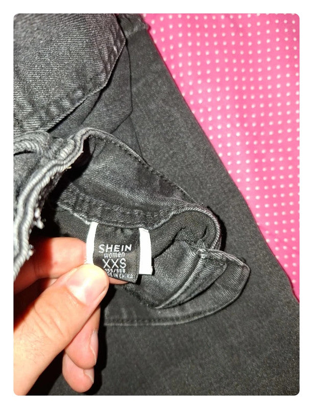 Jeans noir Shein Taille XXS