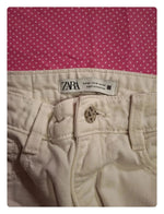 Jeans blanc Zara Taille XXS