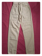 Jeans blanc Zara Taille XXS