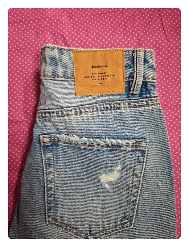 Jeans bleu Stradivarius Taille XXS