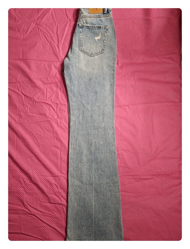 Jeans bleu Stradivarius Taille XXS