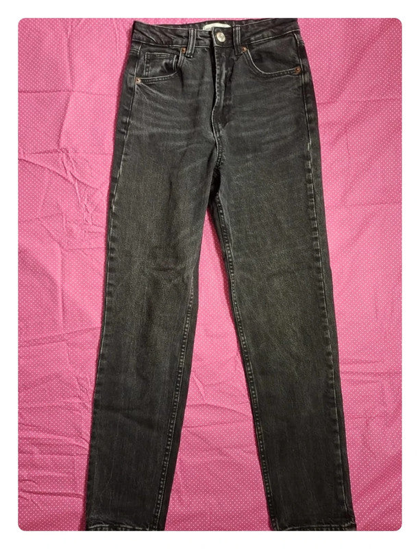 Jeans noir Zara Taille XXS