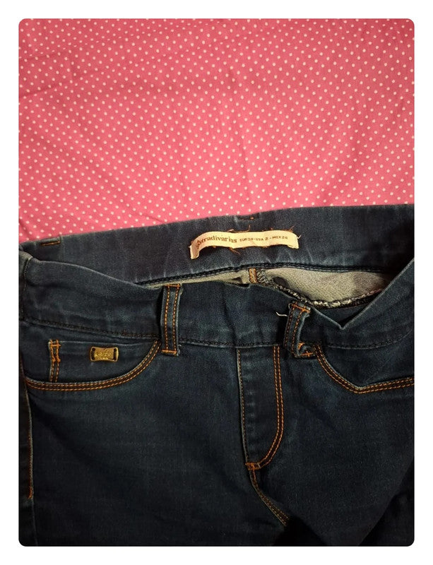 Jeans bleu Stradivarius Taille XS