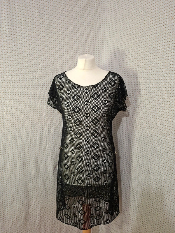 Robe troué avec ceinture Mademoiselle-Élégance Taille L