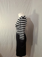 Robe noir et blanche Mademoiselle-Élégance Taille M