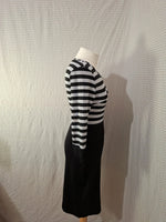 Robe noir et blanche Mademoiselle-Élégance Taille M