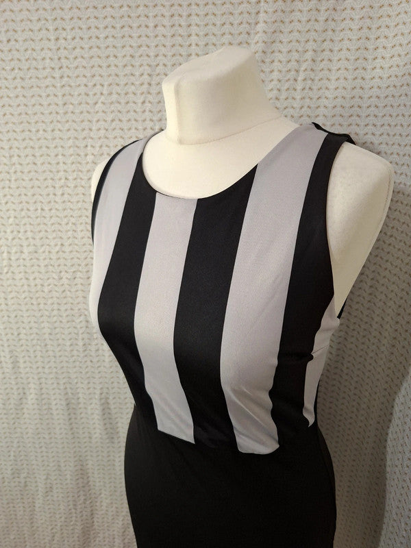 Robe noir et blanche Mademoiselle-Élégance Taille S