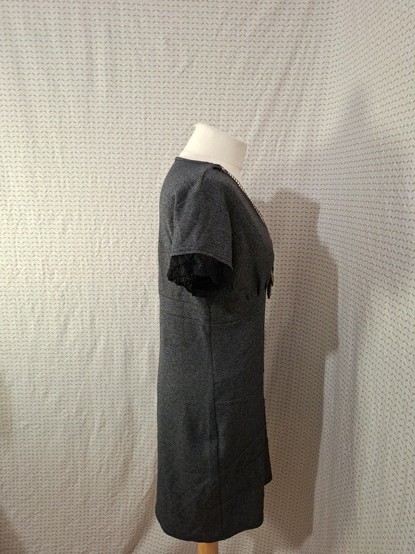 Robe grise Mademoiselle-Élégance Taille M