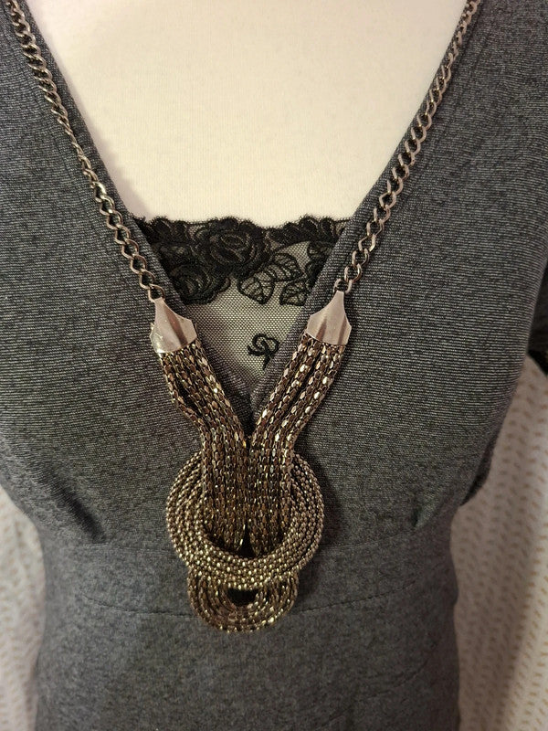 Robe grise Mademoiselle-Élégance Taille M