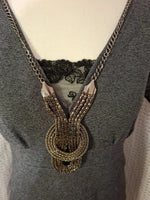 Robe grise Mademoiselle-Élégance Taille M