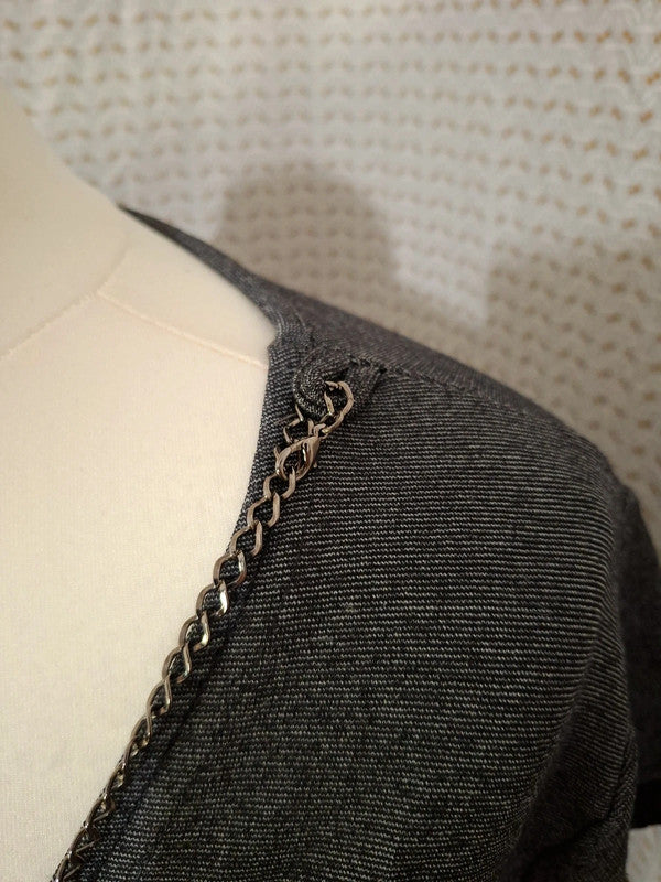 Robe grise Mademoiselle-Élégance Taille M