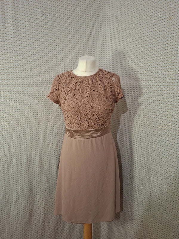 Robe beige Mademoiselle-Élégance Taille M