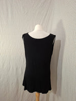 Haut noir Manal Flowers Taille M