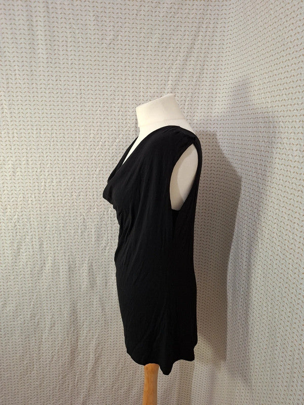 Haut noir Manal Flowers Taille M