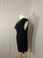 Haut noir Manal Flowers Taille M