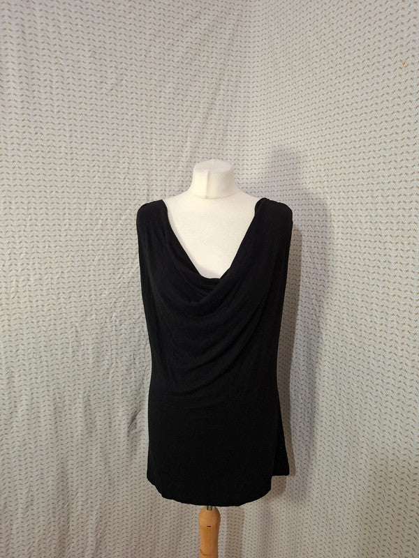 Haut noir Manal Flowers Taille M