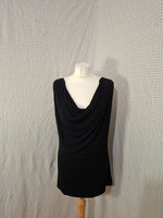 Haut noir Manal Flowers Taille M