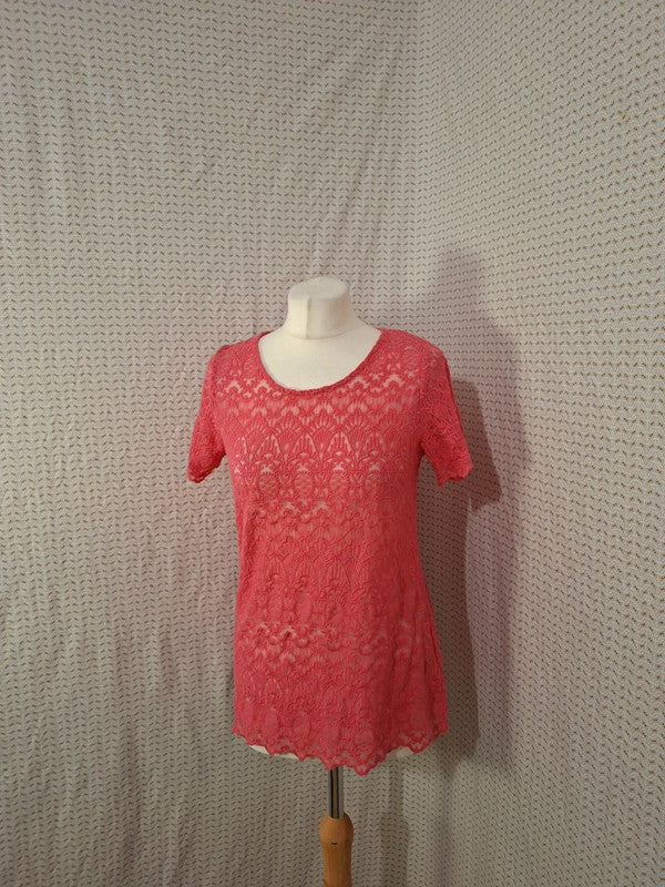 T-shirt rose transparent Gémo Taille M