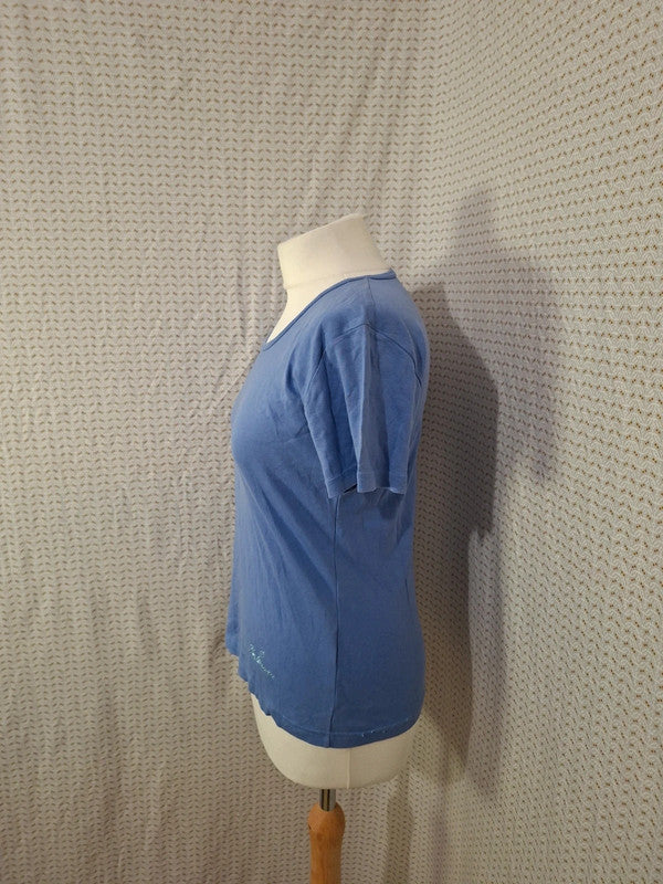 T-shirt bleu Perlarara Taille M