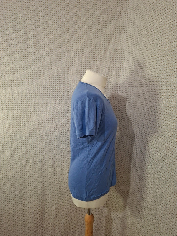 T-shirt bleu Perlarara Taille M