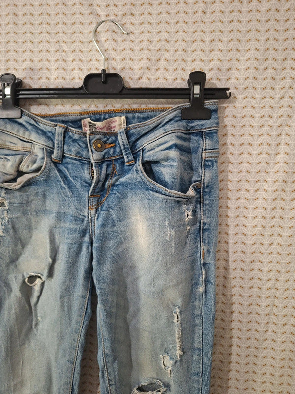 Jeans troué bleu Denim Taille XS