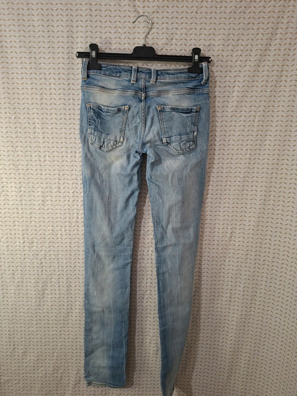 Jeans troué bleu Denim Taille XS